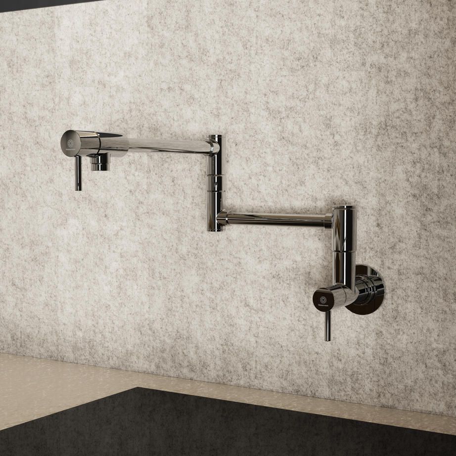 Wasserwerk chrome wall-mounted pot filler